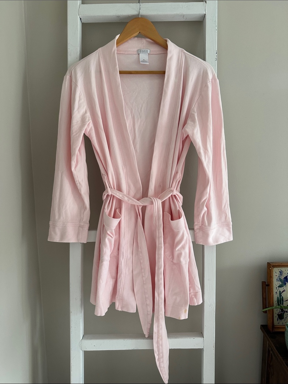 Cotn 100% Pima Cotton Short Robe